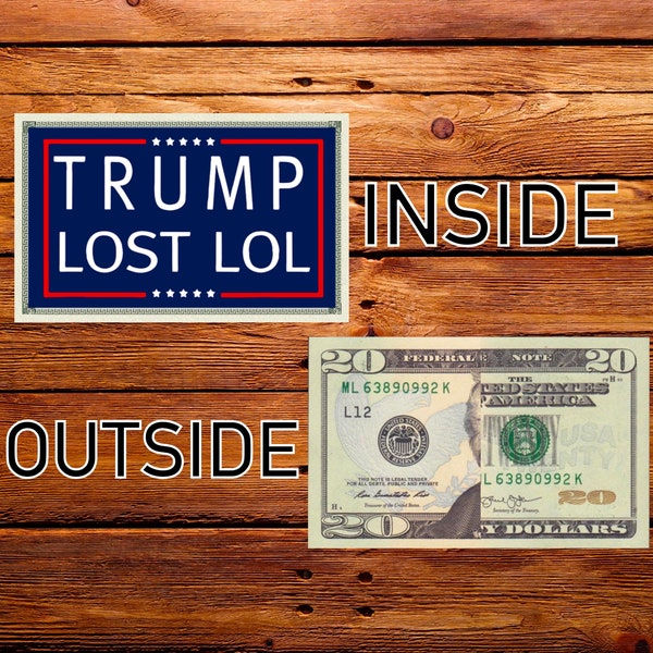 SET OF 10 - Limited Edition 20 Dollar Trump Lost Lol Fake Prank Bills