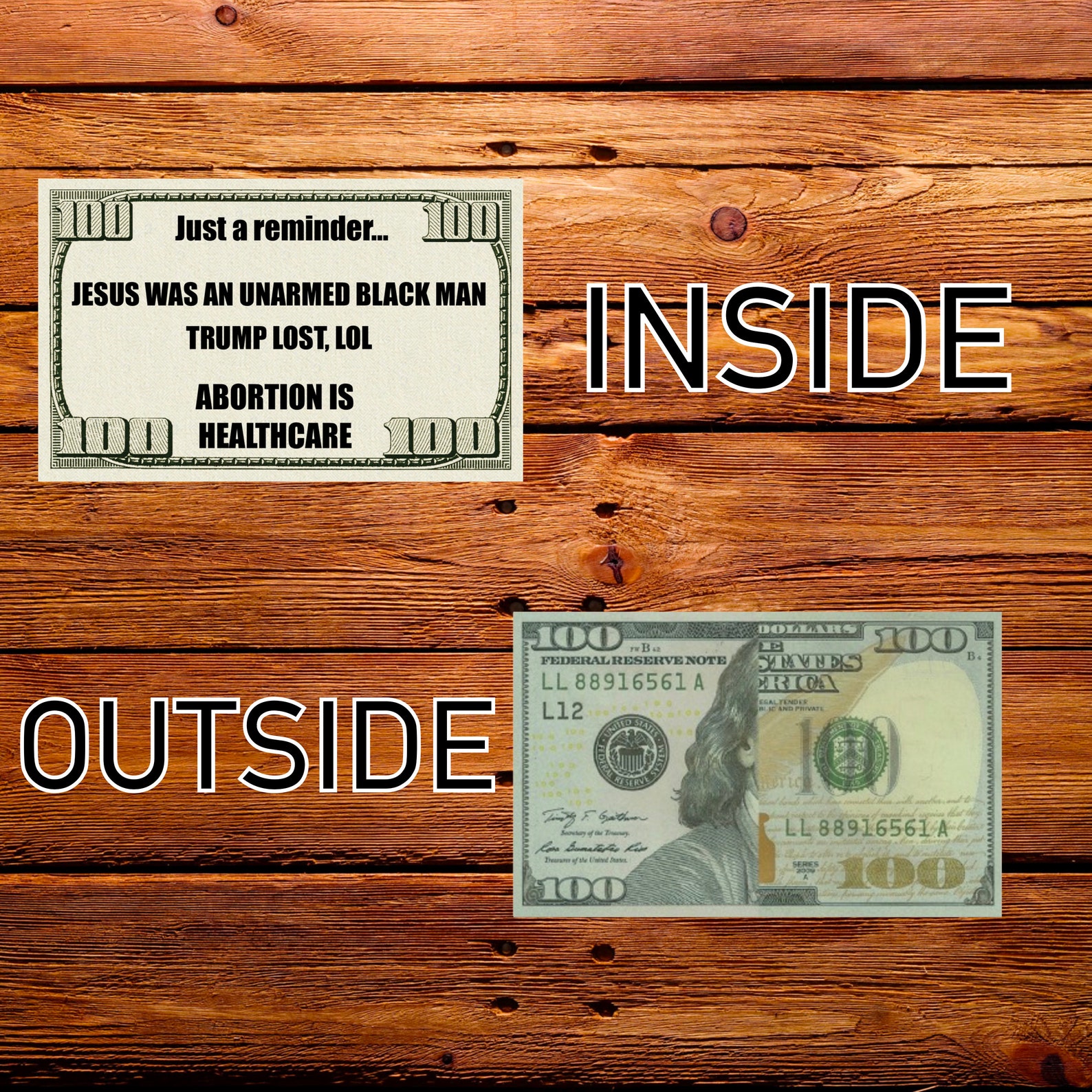 Just A Reminder Trump Lost Fake 100 Dollar Bill Prank gag Etsy