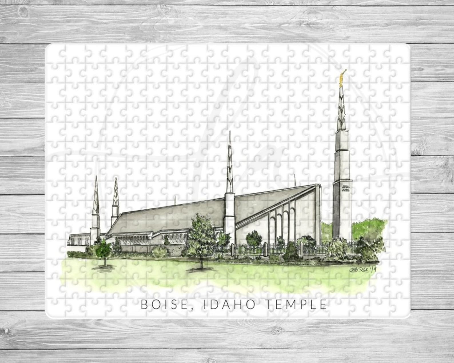 Boise temple puzzles religious puzzle Christian puzzle lds | Etsy