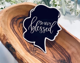 So very blessed laptop sticker,christian sticker,bible sticker,christian decal,faith stickers,vinyl stickers,christian gifts,faith sticker