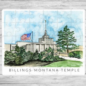 Billings temple puzzles, religious puzzle, Christian puzzle, lds games, bible puzzle, lds gifts for kids, mormon gifts, lds gifts for women