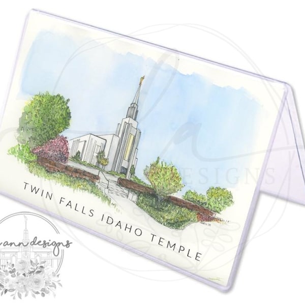 Twin Falls Recommend Holder, lds temple gift, lds gifts for women, lds gifts for relief society, mormon temple, missionaries gifts