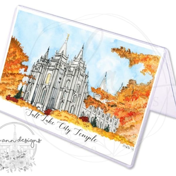 Salt Lake City Recommend Holder, lds temple gift, lds gifts for women, lds gifts for relief society, mormon temple, missionaries gifts