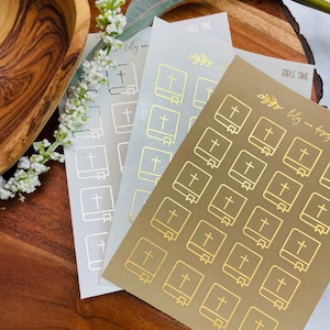 Bible Foil Sticker Sheets,Planner stickers,bible stickers,gold foil stickers,rose gold foil stickers,silver foil sticker,christian sticker