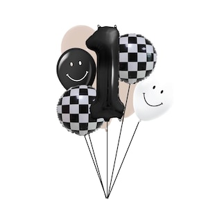 One Cool Dude Balloon Bouquet | One Happy Dude Balloons | One Cool Dude Party Decor | One Groovy Dude | One Happy Guy | Smiley Face Balloon