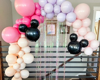 Mickey Mouse Balloon Garland Kit | 1st Birthday Balloon Arch Decor | Disney Themed Birthday Decor | Mickey Mouse Decor | Magic Kingdom Party