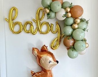 Woodland Balloon Garland Kit, Woodland Baby Shower, Eucalyptus Garland, Woodland First Birthday, Woodland Animal, Wild One, Oh Deer Shower
