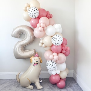 Golden Retriever Balloon Arch Puppy First Birthday Balloon Garland Kit Dog Theme Kids Birthday Party Lets Paw Pawty Doggy Pup Party Decor