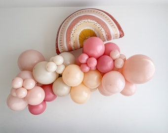 Boho Rainbow DIY Balloon Garland Kit | Boho Rainbow Balloon Arch  | Boho Baby Shower | First Birthday Decor | Boho Birthday | Bridal Shower