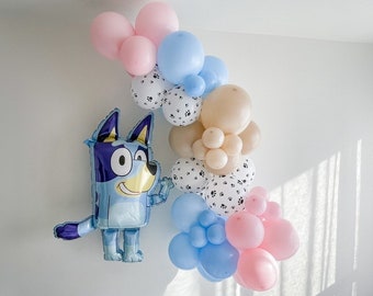 Bluey Balloon Garland | Bluey Balloon | Let's Pawty Balloon Garland | Puppy Birthday | Puppy Party | Dog Party | Blues Clues | Dog Garland