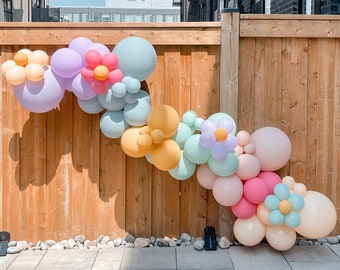 Groovy One Balloon Garland Kit | Fun to be One Balloon Garland | Fun To Be One Birthday | Two Groovy | Five is a Vibe | Daisy First Bday