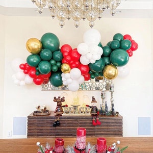 Christmas Balloon Garland Kit | DIY Balloon Garland | Christmas Holidays Decor | Winter Balloon Arch | Winter Decor | Holiday Decor
