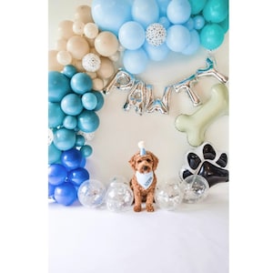 Paw Pawty Balloon Garland | Puppy 1st birthday | Dog Birthday Balloon Arch | Blue Clues Birthday Decor | Paw Print Balloon Garland | Wild