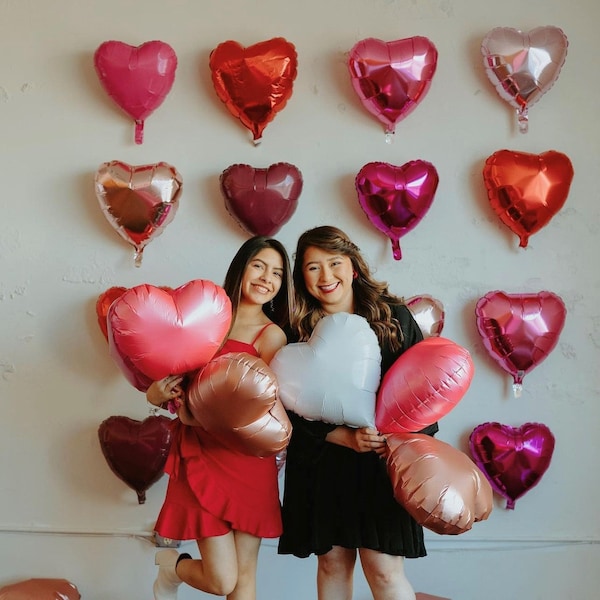 Valentine's Day Balloon Backdrop | DIY Balloon Kit | Valentines Day Decor | Valentines Day Surprise Gift | Heart Balloon | Red Heart Balloon