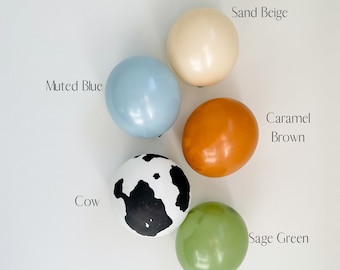 Kit fai da te per ghirlanda di palloncini a forma di cowboy, Wild One, palloncini con stampa di mucca, tema animali da fattoria, compleanno del selvaggio West, primo compleanno da rodeo, compleanno da cowboy