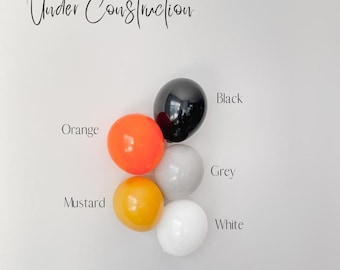 Construction Balloon Garland | DIY Balloon Garland Kit | Construction Party Decor | Muted Construction Birthday Decor | Boy Birthday Decor