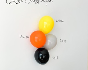 Construction Balloon Garland | DIY Balloon Garland Kit | Construction Party Decor | Muted Construction Birthday Decor | Boy Birthday Decor