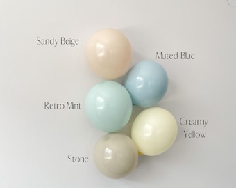 Kit de guirlande de ballons rétro Winnie l'ourson pour fête prénatale | Arche de ballons du premier anniversaire | Révélation du genre | Fête Boho Pastel | Bleu sourd