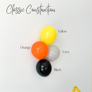Construction Balloon Garland | DIY Balloon Garland Kit | Construction Party Decor | Muted Construction Birthday Decor | Boy Birthday Decor