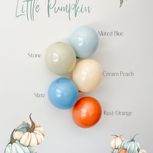 Little Pumpkin Balloon Garland Kit | Little Pumpkin Birthday | Little Pumpkin is on the Way Baby Shower | Rustic Fall Baby Shower Decor