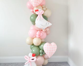 One Silly Goose Balloon Garland Girls Silly Goose Arch Gingham Pink Silly Goose Party Themed Kid First Birthday Decor One Lucky Quacky Duck