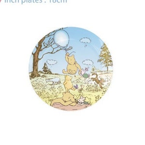 Retro Winnie The Pooh Party Plates | Winnie The Pooh First Birthday | Gender Reveal | Winnie The Pooh Baby Shower Decor | Winnie The Pooh