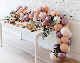 Cream Peach Boho Balloon Garland DIY Kit | Fall Balloons | Custom Balloon Arch | Wedding Decor | Bridal Shower | Baby Shower Party Decor