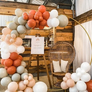 Rustic Boho DIY Balloon Garland Kit Nude Neutral Matte Balloon Arch Barn Wedding Bridal Shower Baby Shower Fall Party Decor image 1