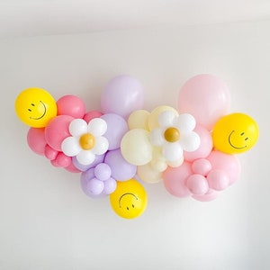 Groovy One Balloon Girlanden-Kit | Gänseblümchen Ballongirlande | Groovy 90er Jahre Bachelorette | Zwei Groovy | Fünf ist ein Vibe | Retro One Cool Girl Bday