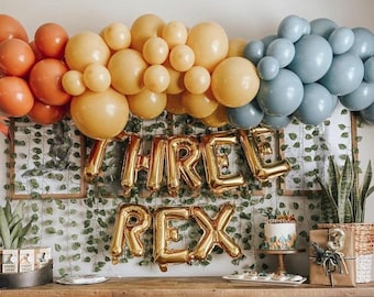 RAWR Dinosaur Balloon Garland Kit | Three Rex Balloon Arch | Dinosaur Party Decor | Dinosaur Theme | 1st birthday party | Wild One | RAWR