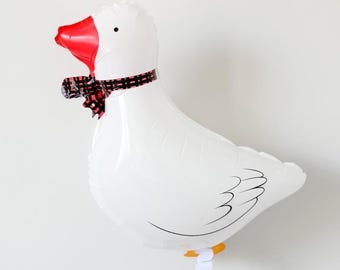 One Silly Goose Walkable Duck Balloon Silly Goose Party First Birthday Baby Shower Decor One Lucky  Duck Farm Animal Geese Balloons For Kids