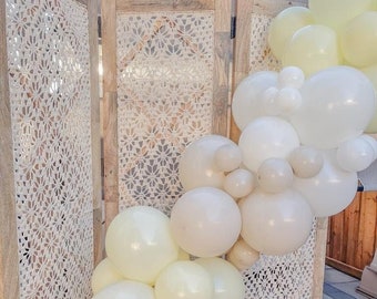 Sweet as Can Bee Balloon Garland | Pastel Yellow Neutral Balloon Arch | First Birthday Party Decor | Two Sweet | Mommy to Bee | Bride to Bee