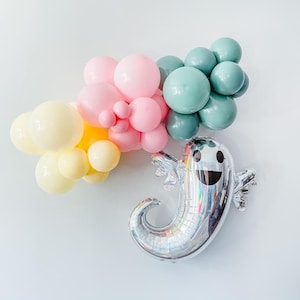 Muted Pastel Halloween Balloon Garland Kit |  Retro Pastel Halloween Decor | Halloween Balloon Arch | Pink Halloween | Ghost Balloon Garland