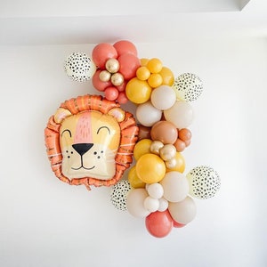 Little Lion Safari Balloon Garland Kit | Safari Birthday | Safari Baby Shower Decor | Wild One Birthday | Lion Balloon | Two Wild |  Lion