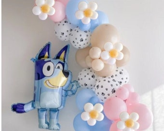 Bluey Balloon Garland | Daisy Balloon Garland | Pastel Balloon Garland | Pastel Puppy Birthday | Pastel Girl Dog Party | Daisy Balloons