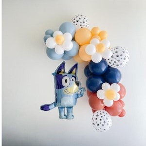 Bluey Balloon Garland | Bluey Birthday | Blue Party Decorations | Blue Balloon Arch | Bluey Birthday Decorations | Daisy Balloons