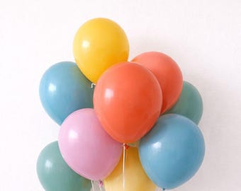 Boho Rainbow Latex Balloons Muted Rainbow Balloons First Birthday Colorful Retro Party Animal Birthday One Silly Goose It's Fun To Be One