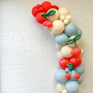 Little Cherry Boy Palloncino Decor Cherry On Top Arch Prima ciliegia Bambini Compleanno Bridal Shower Baby Shower Berry Sweet One Kit ghirlanda 1° compleanno