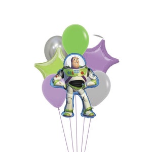 Too Infinity and Beyond Buzz Light Year Themed Balloon Bouquet | Buzz Balloon Decor | Toy Story Birthday Decor | Buzz Balloon