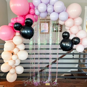 Kit ghirlanda di palloncini di Topolino / Arredamento arco di palloncini per il 1° compleanno / Arredamento di compleanno a tema Disney / Arredamento di Topolino / Festa del Regno Magico