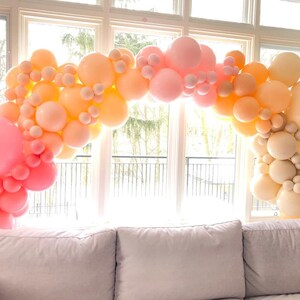 Boho Dusty Rose Pastel Pink Cream Peach DIY Balloon Garland Kit | First Birthday Beige Taupe Balloon Arch | Baby Shower | Bridal Shower