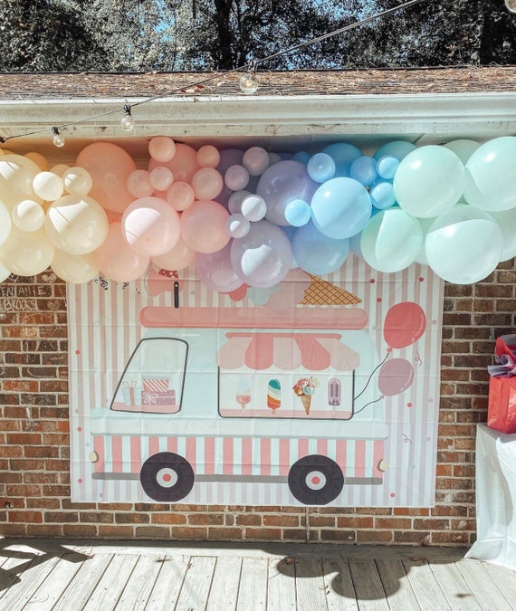 Ice Cream Party Watercolor Garland 9 Feet Long Popsicle -  Denmark