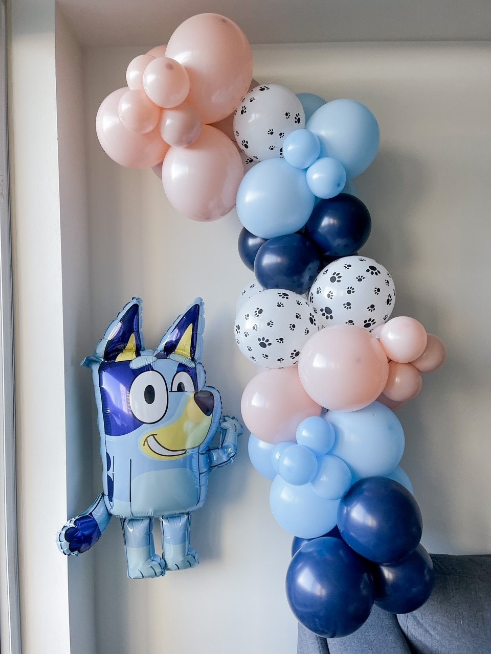 Bluey Balloon Backdrop, Let's Pawty Balloon Garland, Bluey Birthday Party  Balloon Arch, Bluey Themed Baby Shower, Puppy Party Decor 