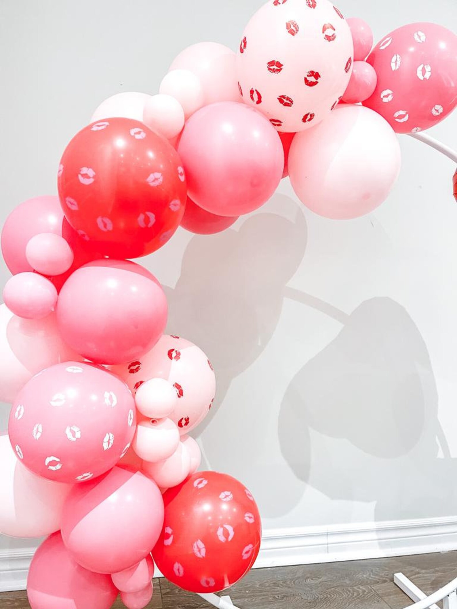 Valentines Day Balloon Garland DIY Kit | Pink Balloon Arch | Heart ...