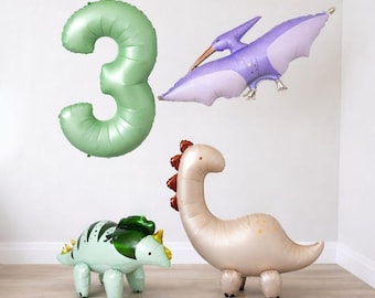 Ballon en aluminium pour anniversaire sur le thème des dinosaures Ballon en aluminium pour anniversaire sur le thème des dinosaures
