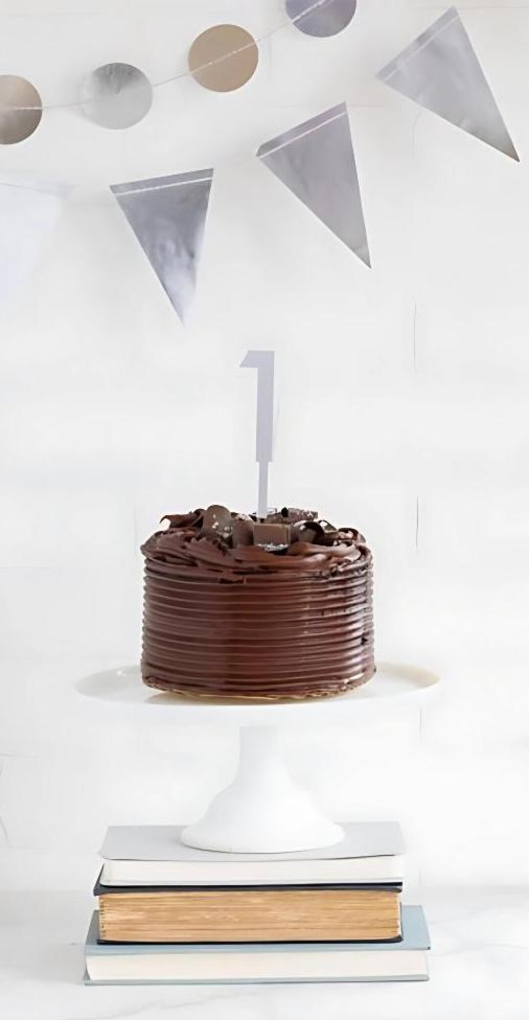 One Silver Acrylic Topper | 1st Birthday Decor | First Birthday Cake ...