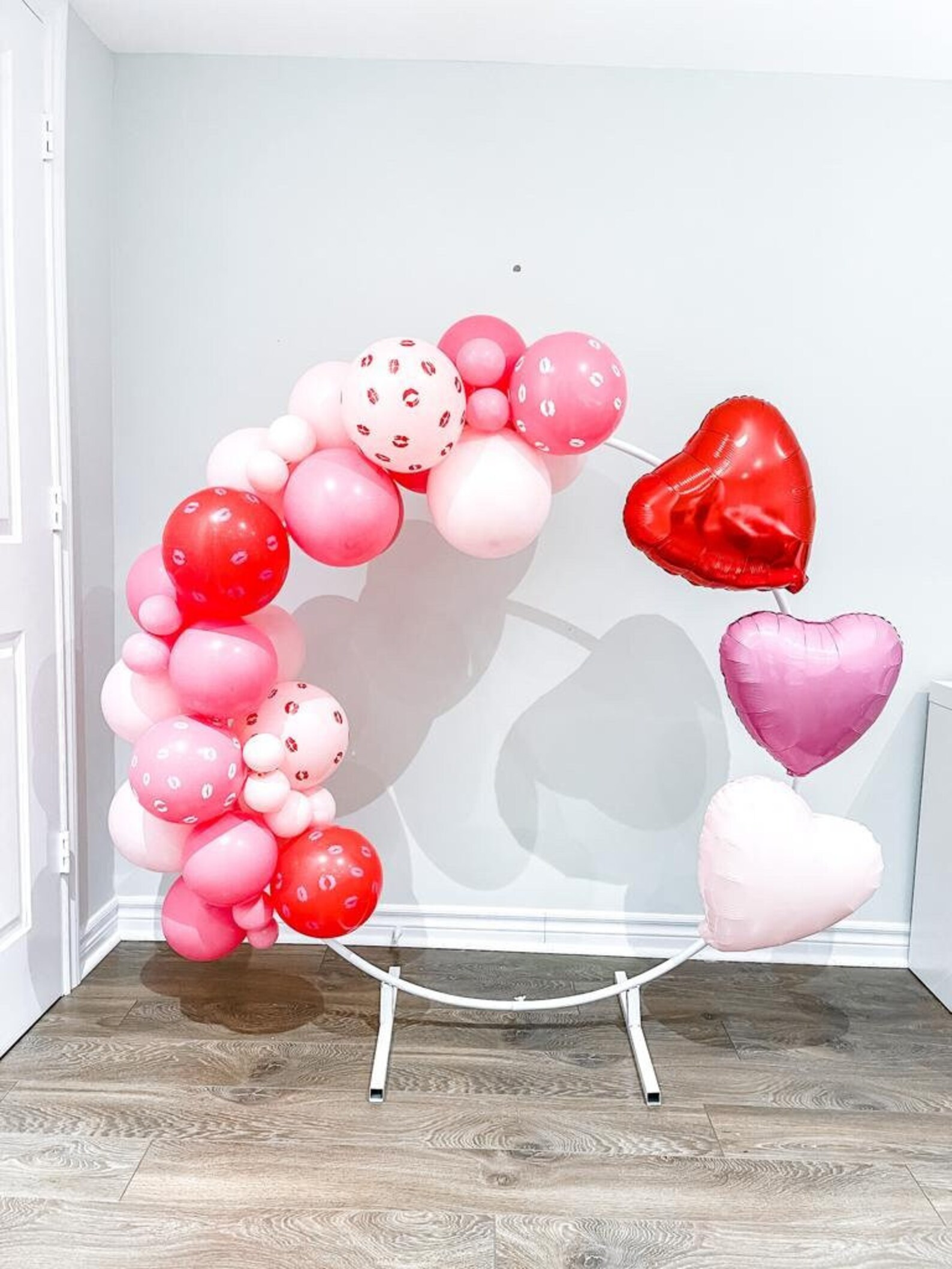 Valentines Day Balloon Garland DIY Kit | Pink Balloon Arch | Heart