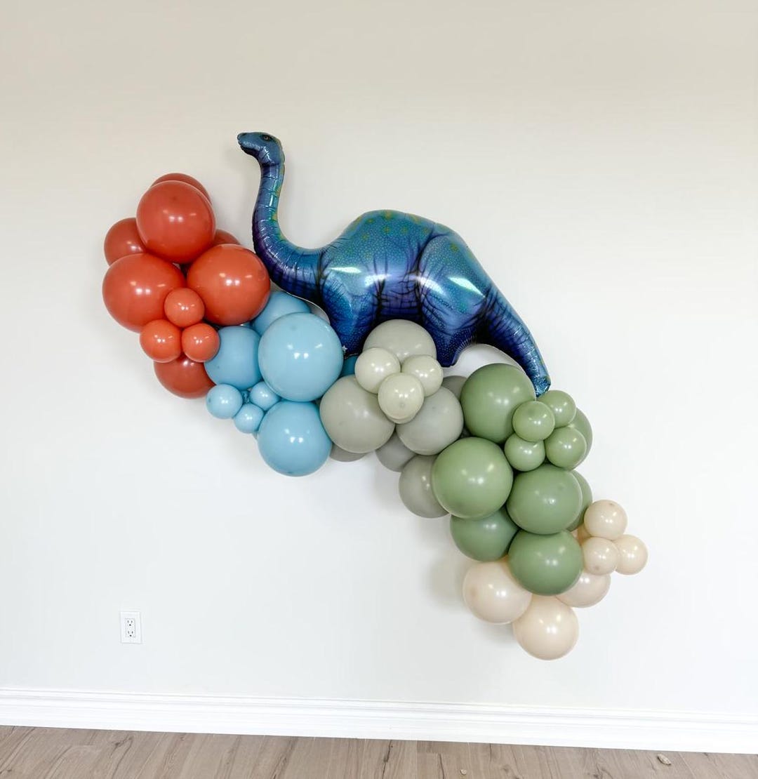 Rawr Dinosaur Balloon Garland | Dinosaur Birthday Party Decor ...