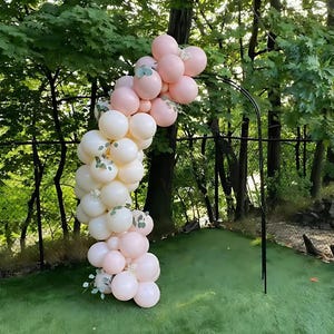 Muted Pink Boho DIY balloon Garland | Soft Pink Bridal Shower Decor | Cream Peach Neutral Balloon Arch | Floral Bridal Shower | Baby Shower