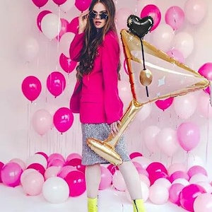 Martini Glass Foil Balloon
